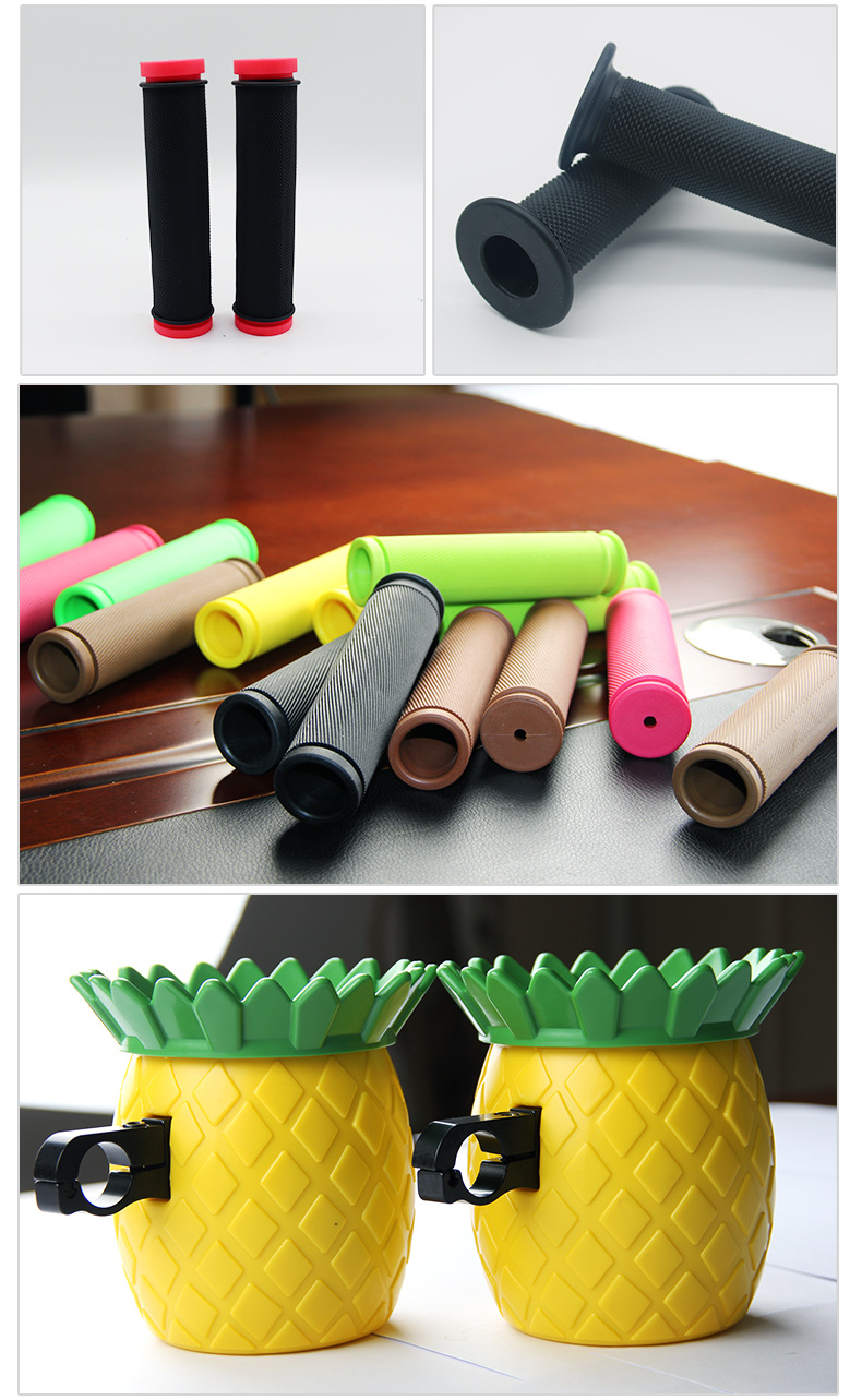 Two-color bicycle mountain bike handlebar cover mountain bike handlebar cover road bike bicycle rubber anti-slip handlebar accessory pic 5