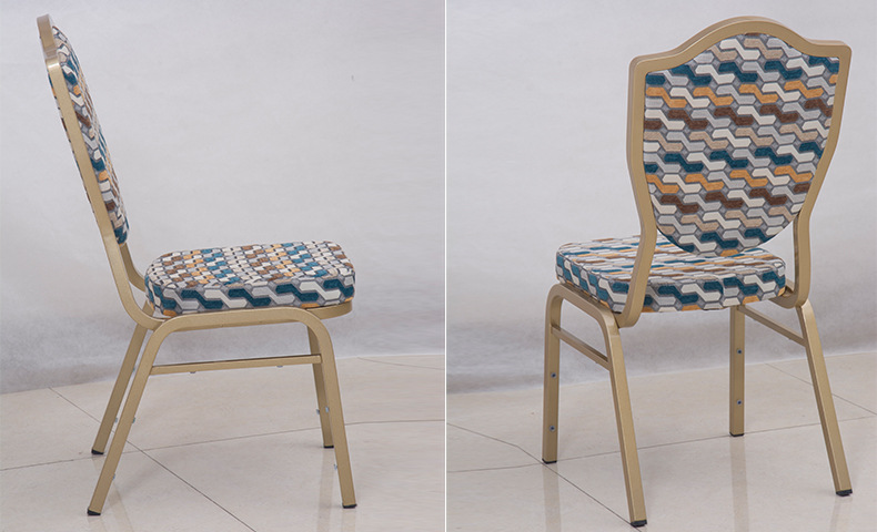 Star Wholesale metal hotel banquet chairs and dining chairs can be equipped with chair covers. They are universal for hotel and restaurant tables and chairs pic 2