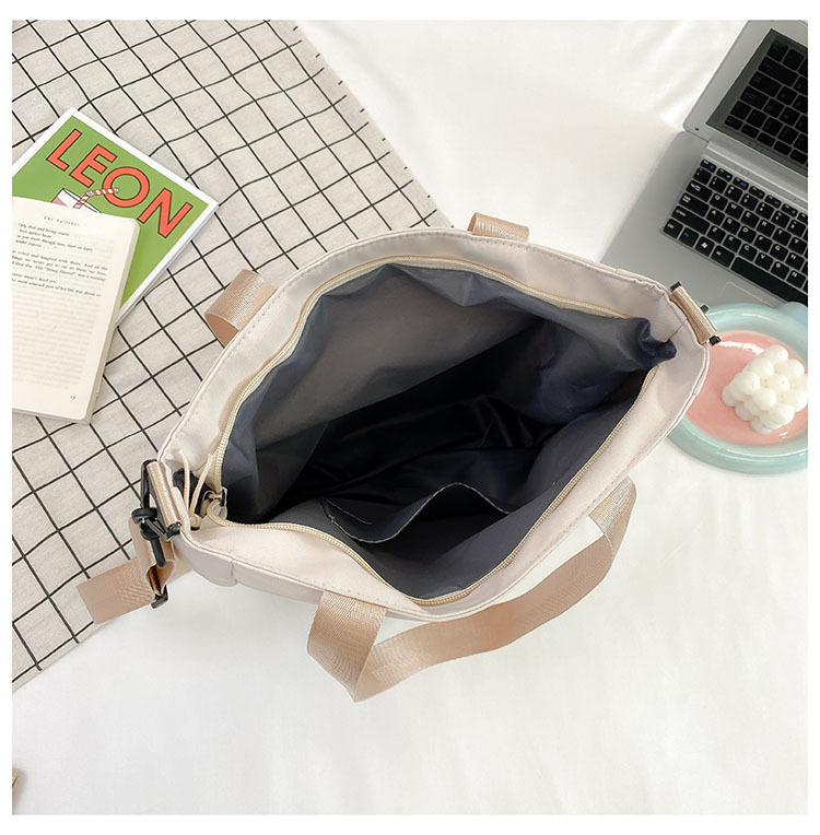 书包女ins森系单肩包学生帆布包清新简约斜挎包大容量装书手提袋详情11