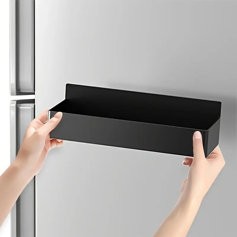 temu Cross-border bestseller Magnetic no-hole, no-stick refrigerator rack, seasoning rack, kitchen refrigerator and washing machine storage pic 20