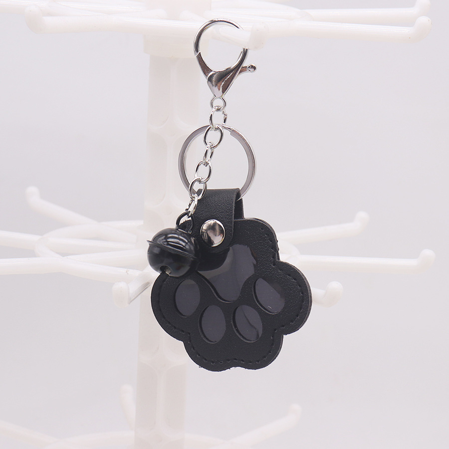 Paw print cat commemorative plate, popular pet dog hair portable keychain pendant, PU hair tag storage bag for pets pic 11