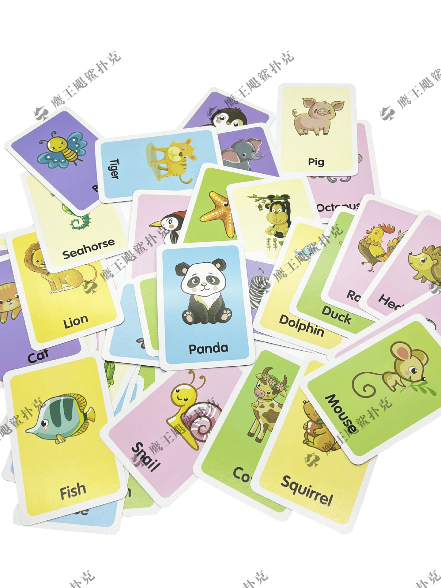 ANIMAL英语动物单词早教学习闪卡识字 厂家自供外贸启蒙识字玩具详情5