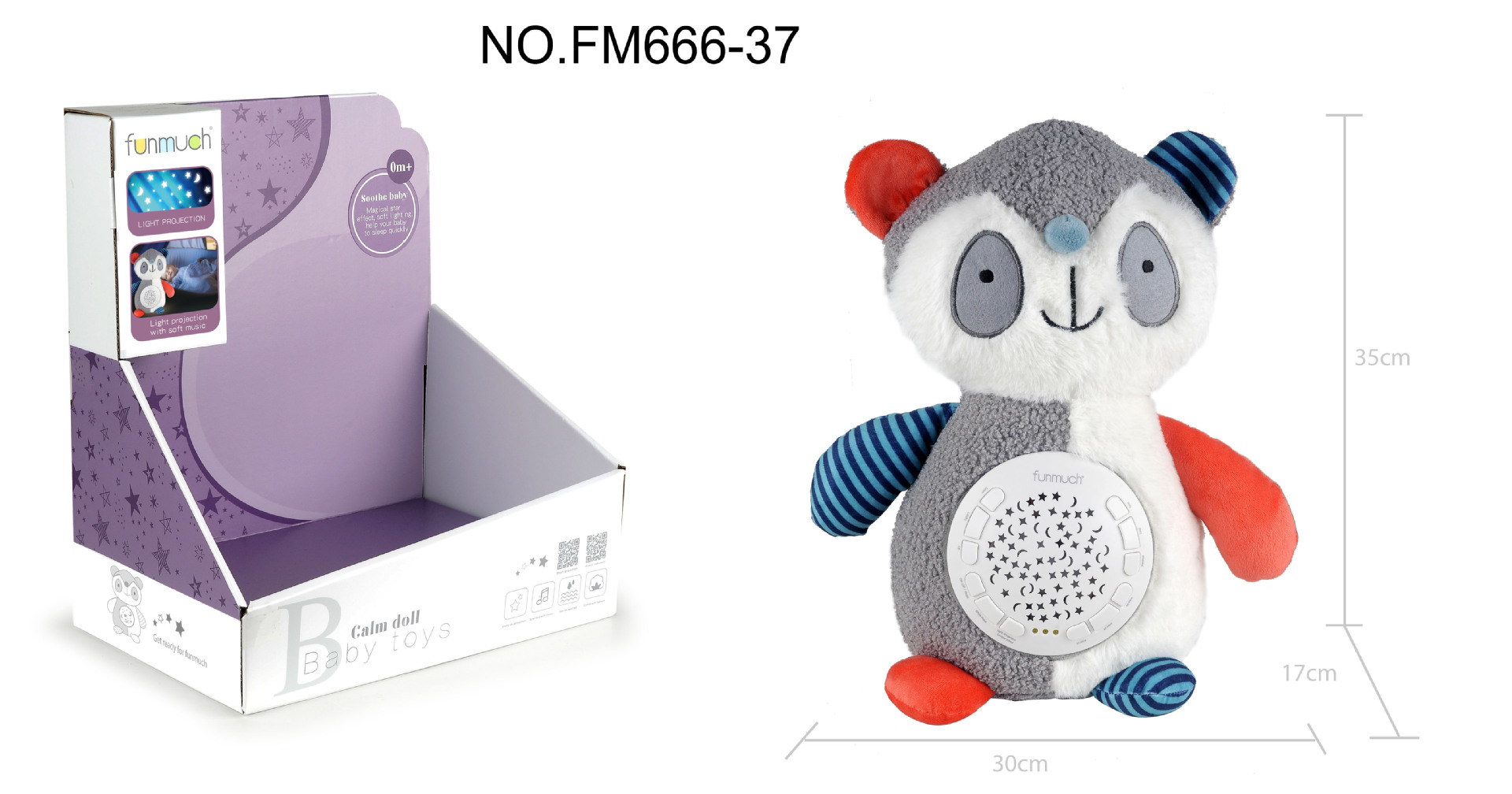 Cross-border Baby 12-key Soothing Projection plush toy Music Starry Sky Lullaby Infant sleep Soothing toy pic 21