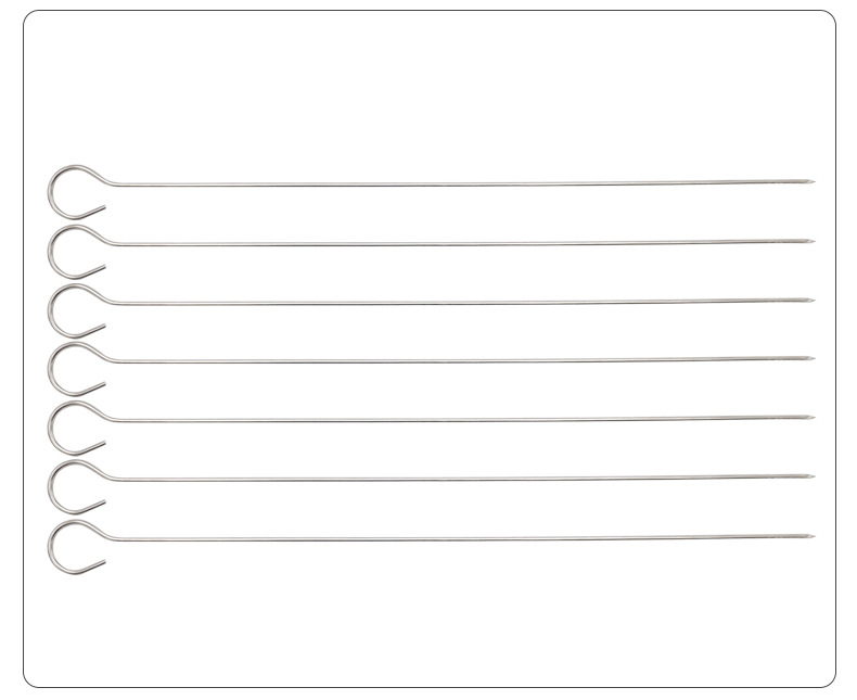 亚马逊淄博烧烤签BBQ工具烧烤针9字扁签烧烤串不锈钢方形扁串子详情17