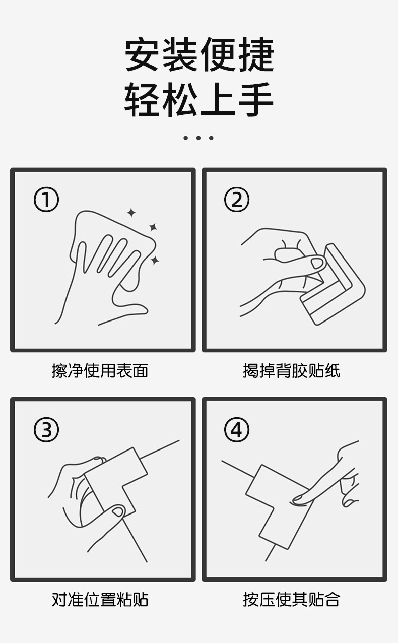 透明防撞角窗角防撞护角软断桥铝窗户防磕碰直角窗扇拐角贴保护套详情9