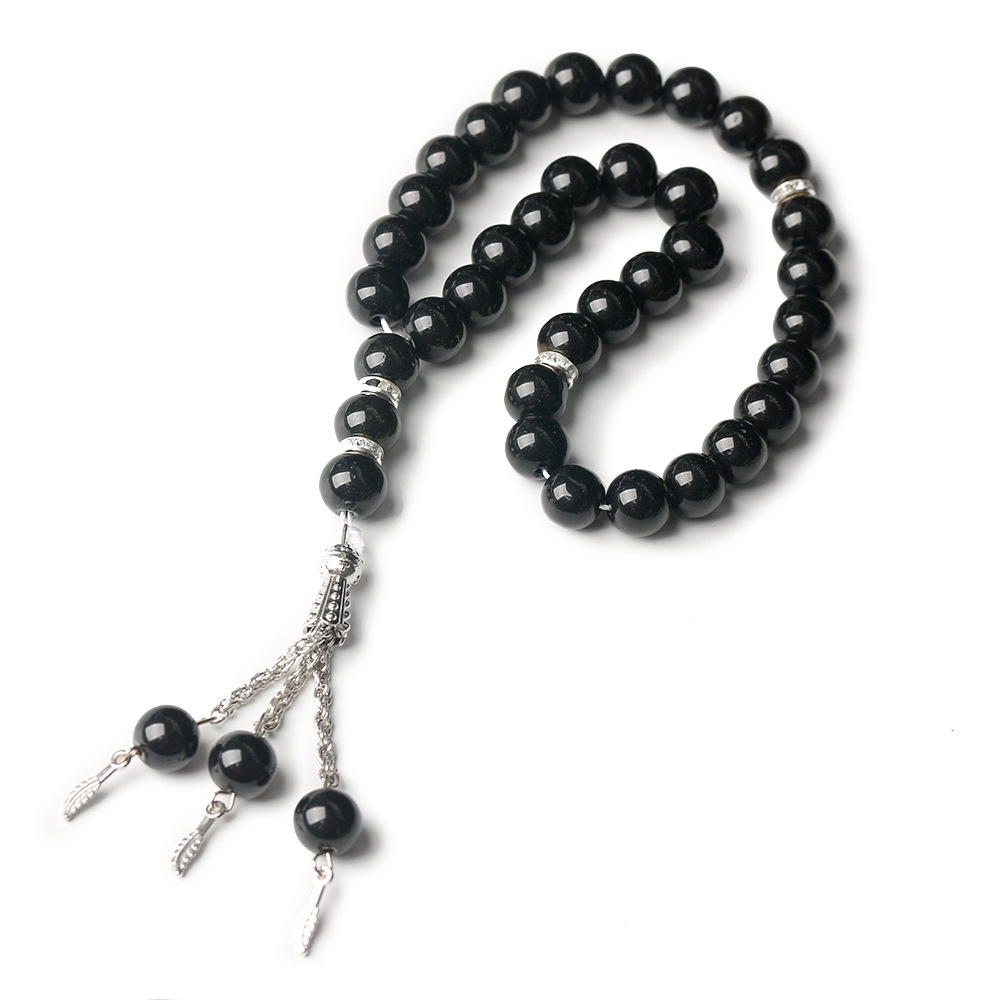 33 pieces of Muslim prayer beads, 10mm crystal bracelet, Misbaha Islamic jewelry cross-border wholesale pic 6