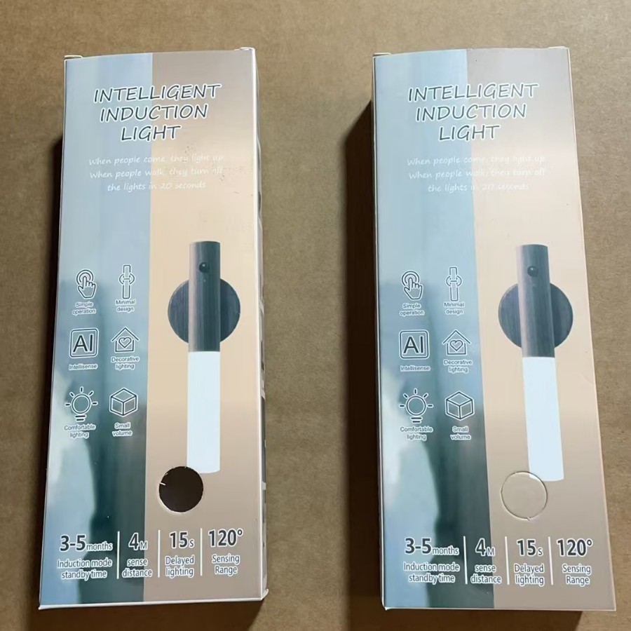 Creative modern intelligent human body sensor light led charging night light automatically lights up wardrobe aisle light at night pic 3