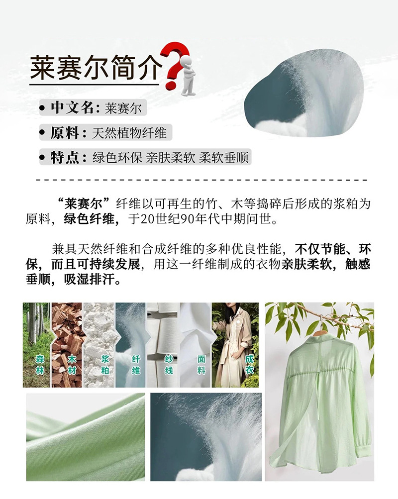 现货天丝纤维罗纹布料弹力针织坑条女装连衣裙打底衫面料详情1