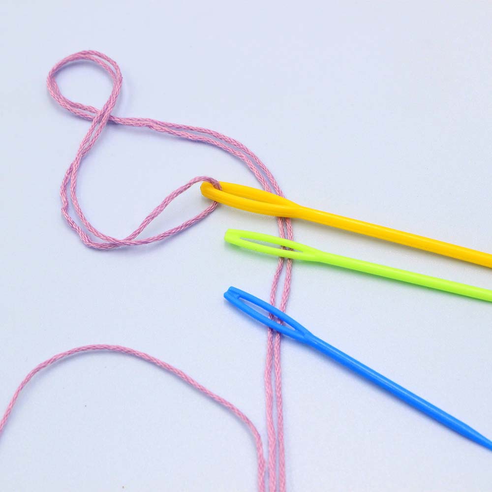 19 pieces of sweater knitting tools, plastic big-eye sweater needles, metal curved needle knitting auxiliary tools, big-eye needle sweaters pic 9