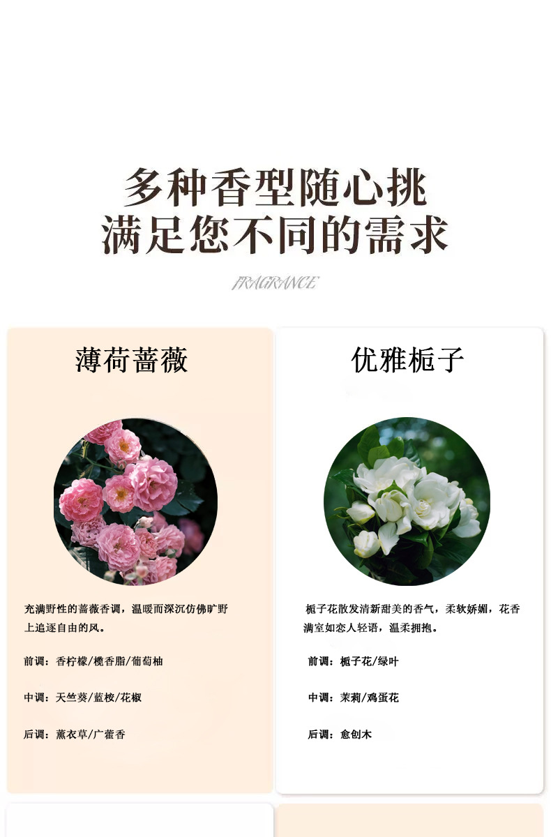 正品ut她栀子花无火香薰酒店同款室内持久留香家用香氛补充液清香详情15