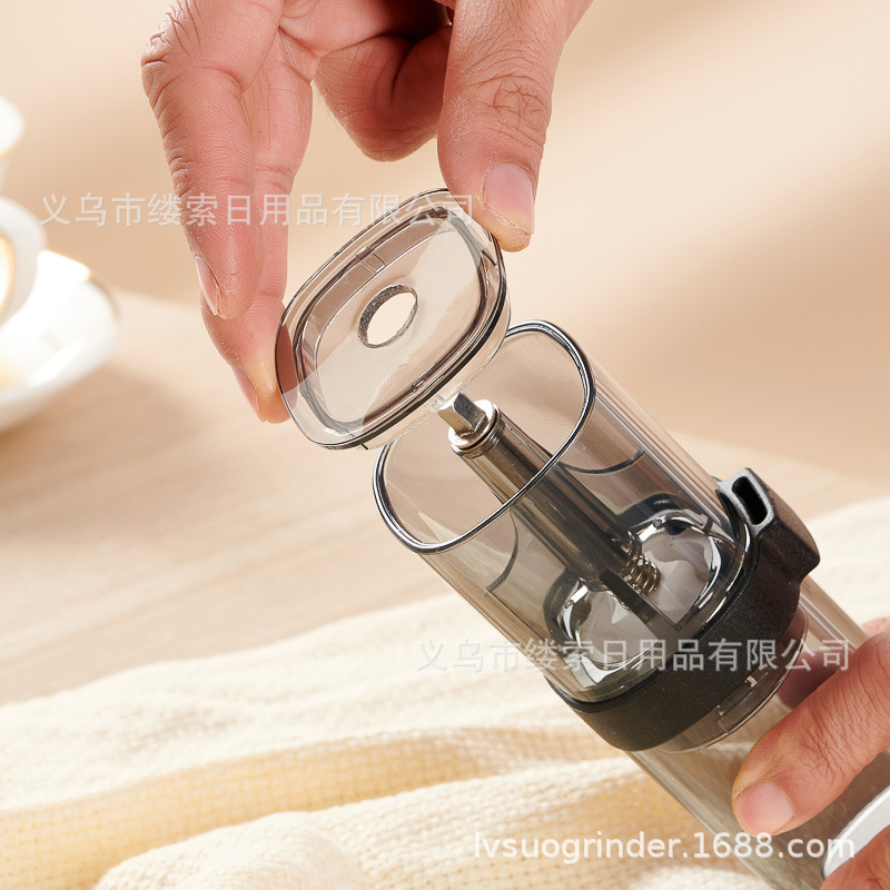 Coffee machine, hand-cranked coffee grinder, transparent acrylic grinder, outdoor portable coffee machine, cross-border model pic 6