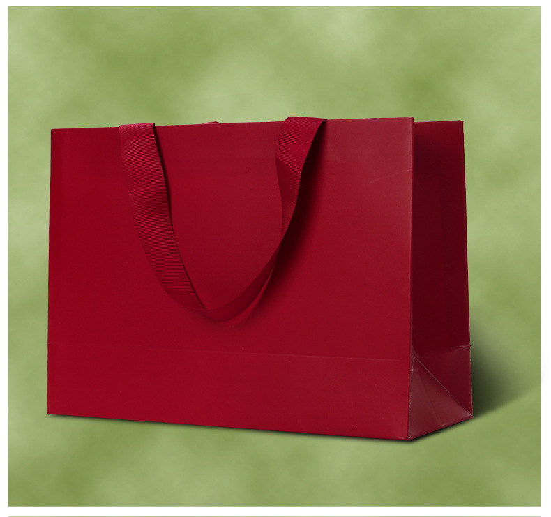 内嵌现货纸袋高档手提袋加厚白卡礼品购物袋服装包装袋外贸袋子详情17