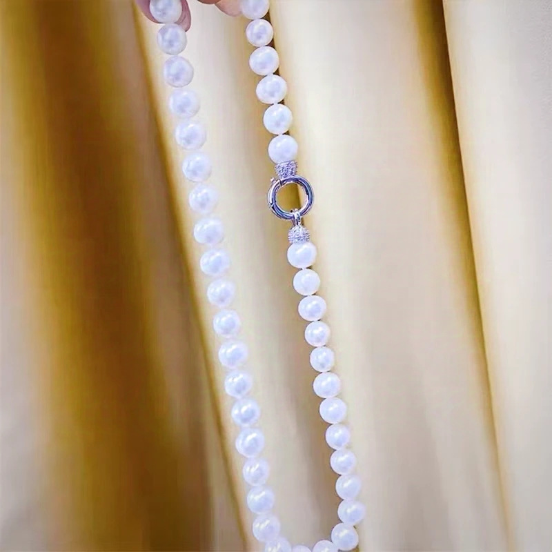 diy jewelry accessories: Bracelets, necklaces, round buttons, simple single-row pearl buckles, sweater chains, lock buttons, and accessories pic 3