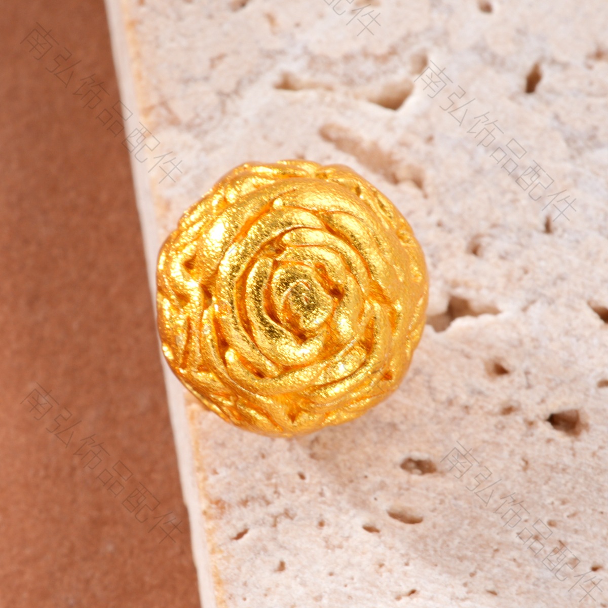 Ancient-style Vietnamese sand gold color-preserving rose large spacer beads high-end DIY bracelet necklace jewelry accessories pic 16