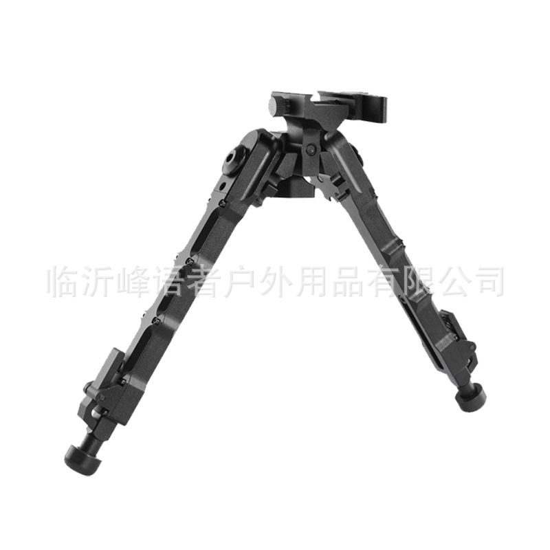跨境黑色伸缩V9连体Bipod V9脚架黑色铝合金材质M-LOK V9竹节脚架详情5