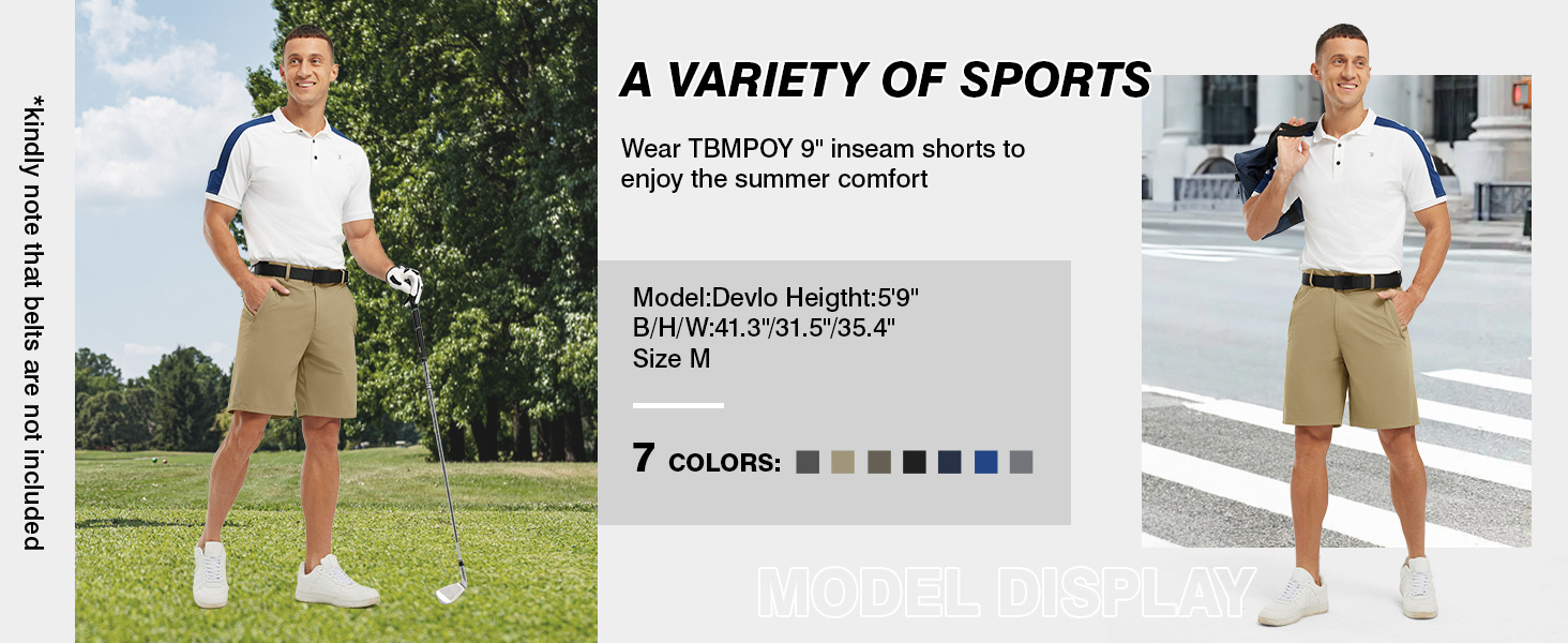 跨境爆款夏季男士纯色休闲户外短裤宽松健身高尔夫五分裤详情21