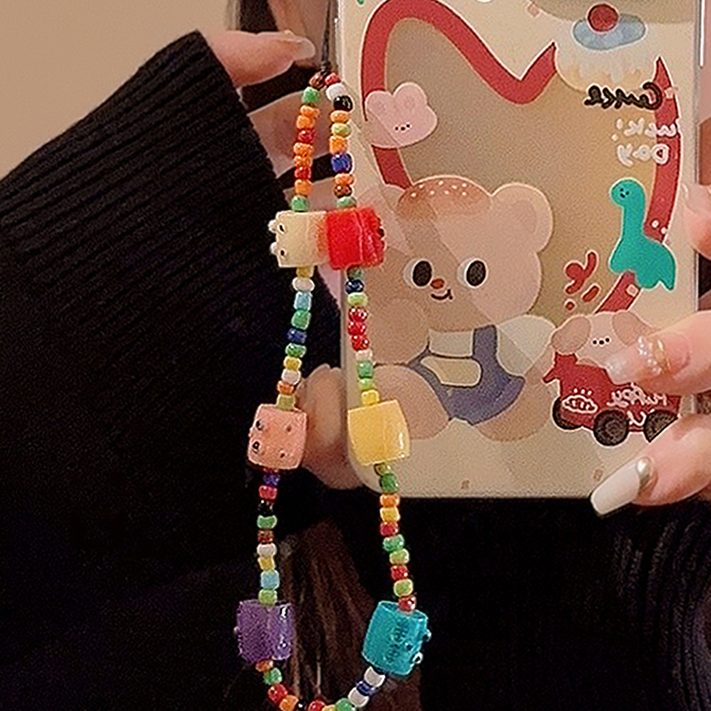 链条手机壳挂绳适用苹果/华为便携手腕带绳个性ins风甜酷挂件详情19