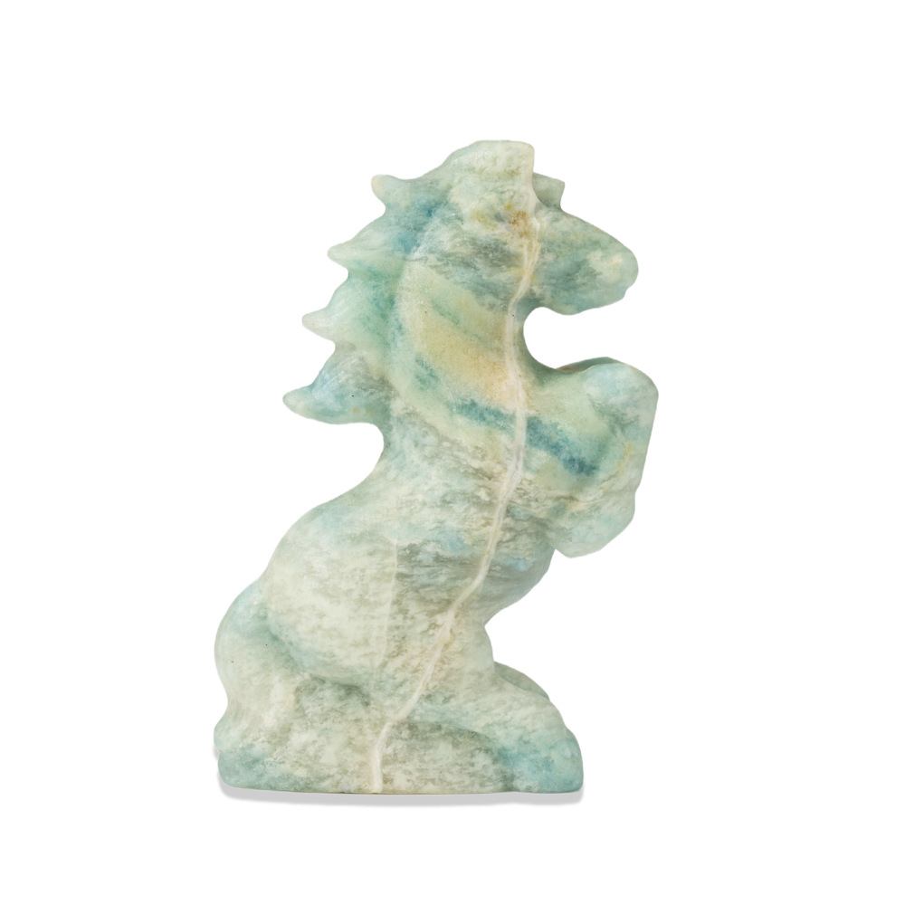 天然樱花玛瑙雕刻小怪兽精灵独角兽摆件摆台公仔,新品节日礼品详情15