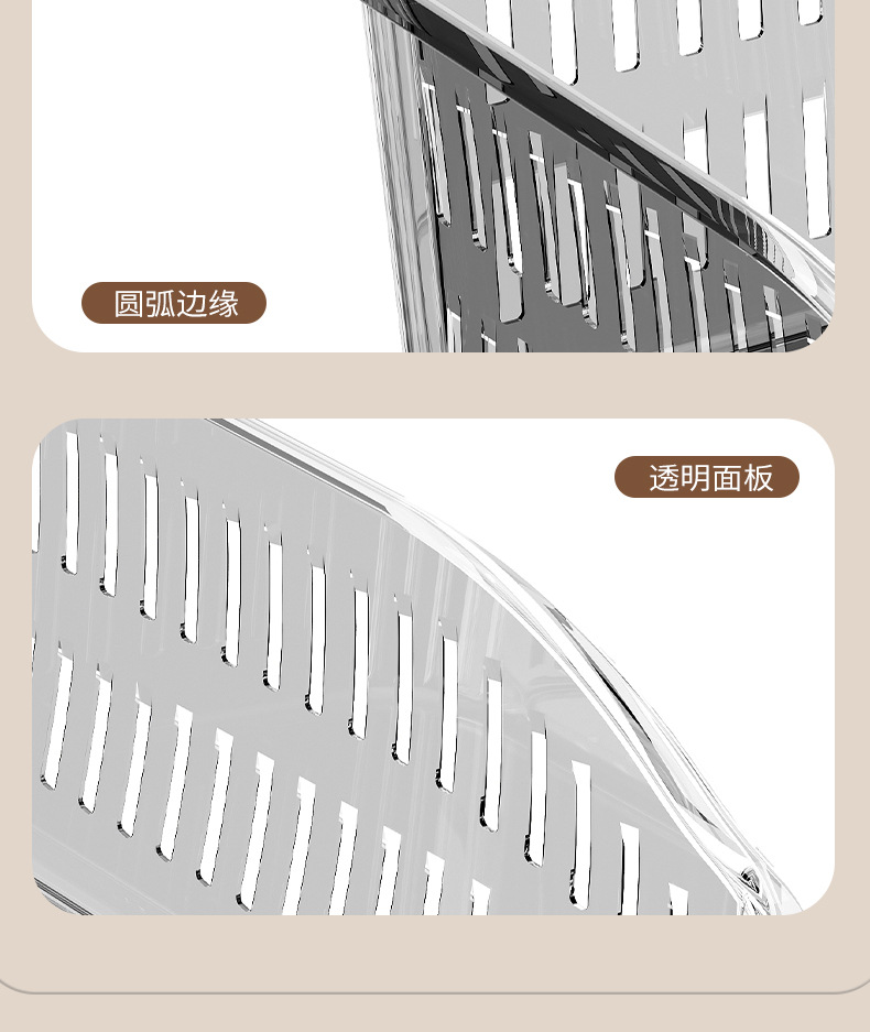 冰箱置物盒新款可沥水多功能家用厨房蔬菜水果生鲜整理收纳盒神器01098-028详情15