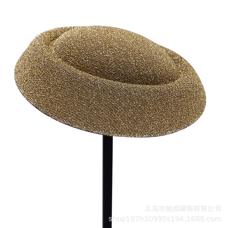 DIY儿童成人小礼帽头饰幻彩材料帽胚空姐帽底座表演节庆帽子帽托详情15