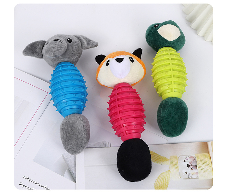 Pet toy TPR dog teething and biting toy Cute animal interaction self-entertainment and boredom dog toy wholesale pic 11
