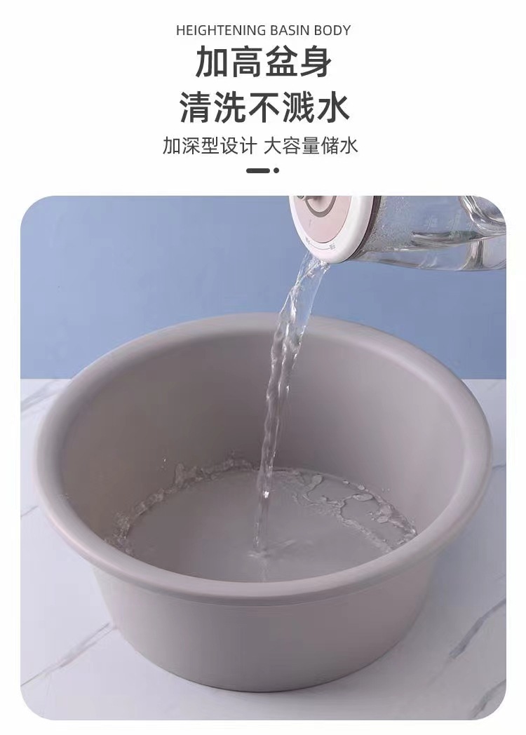 40CM洗脸盆面盆塑料盆洗菜盆子大码洗衣盆家用加厚学生泡脚7113 0876详情5