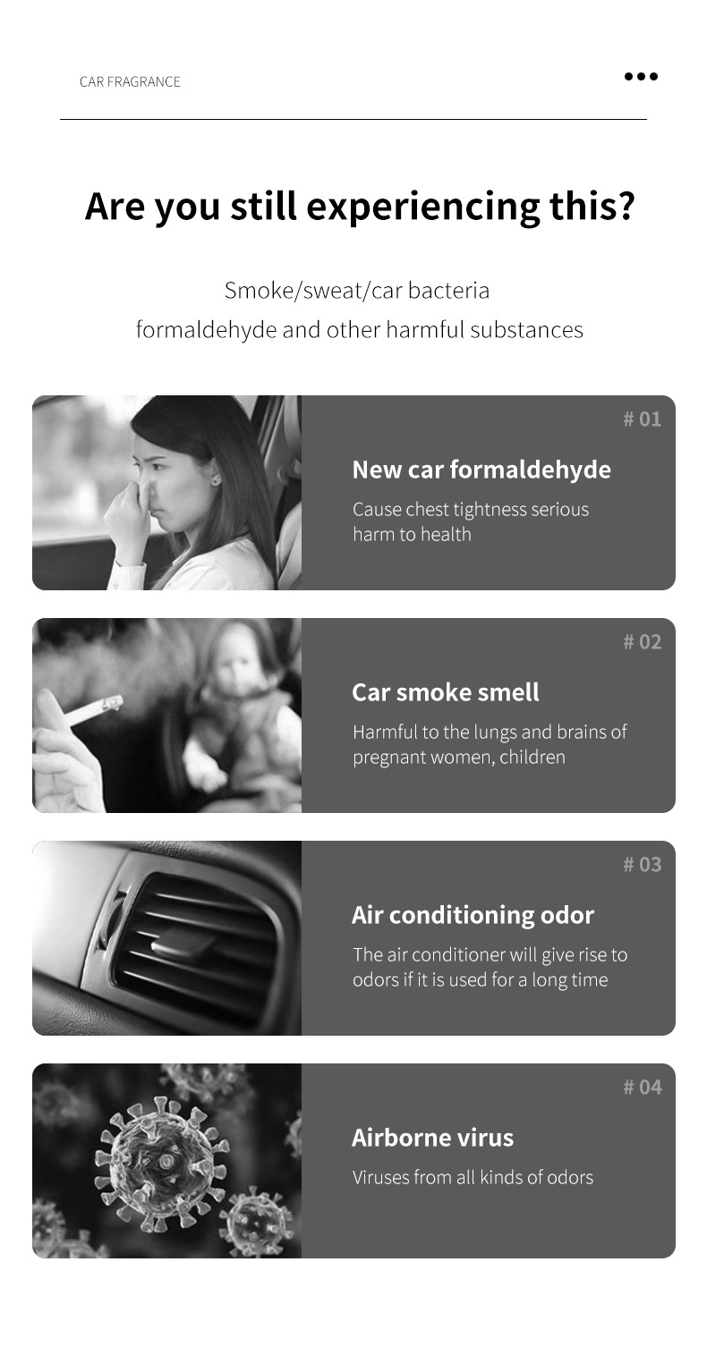 New cross-border car lanyard, perfume bottle, long-lasting light fragrance aromatherapy pendant, automotive interior products for export wholesale pic 3