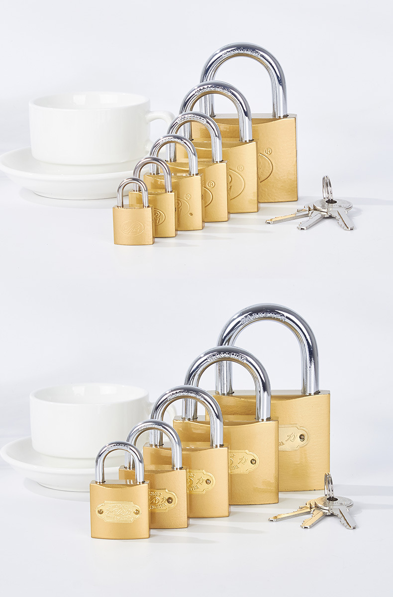 Shengli Factory wholesals copper-like padlock cores, which can be customized for export. Door locks, cabinet locks and anti-theft locks can be made through and open pic 14