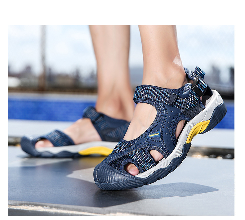跨境外贸 情侣款 户外凉鞋男女沙滩鞋防滑登山徒步鞋男包头运动鞋详情32
