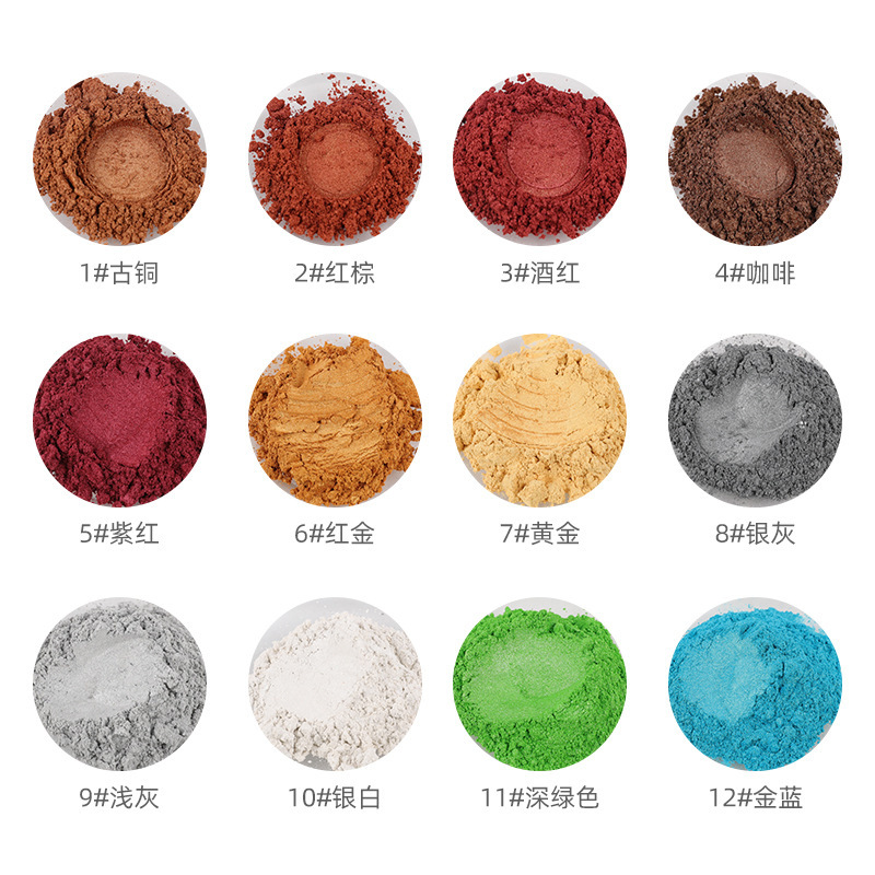 史莱姆diy珠光粉滴胶模具肥皂蜡烛闪粉偏光粉云母粉批发详情14