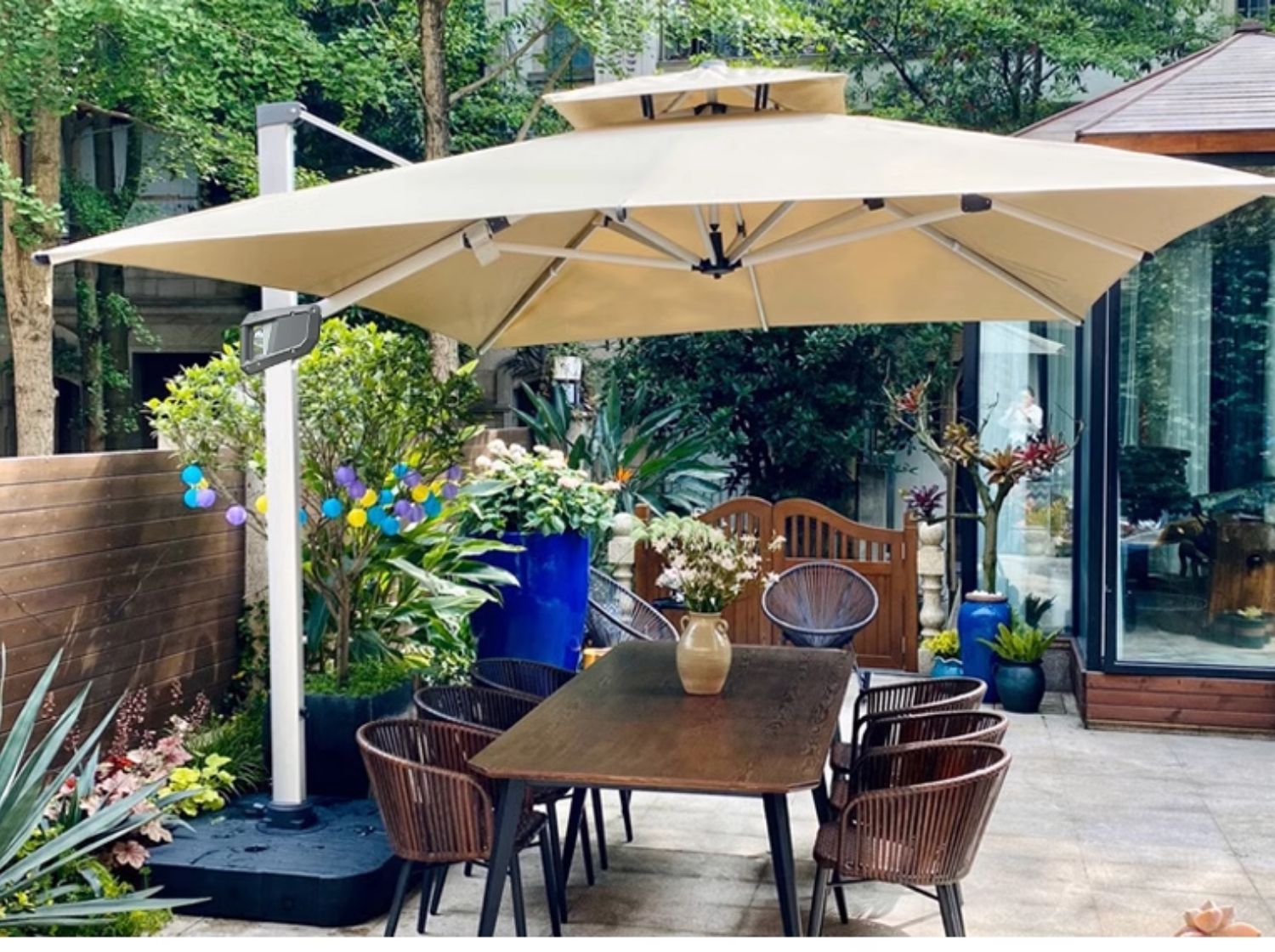 SG37户外遮阳伞庭院伞别墅大太阳伞摆摊花园商用户外伞露台室外罗详情20