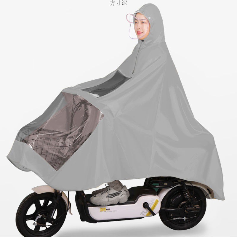 雨披新款防暴雨雨衣摩托车电瓶车单人双人雨衣加大加厚加长版雨衣详情12