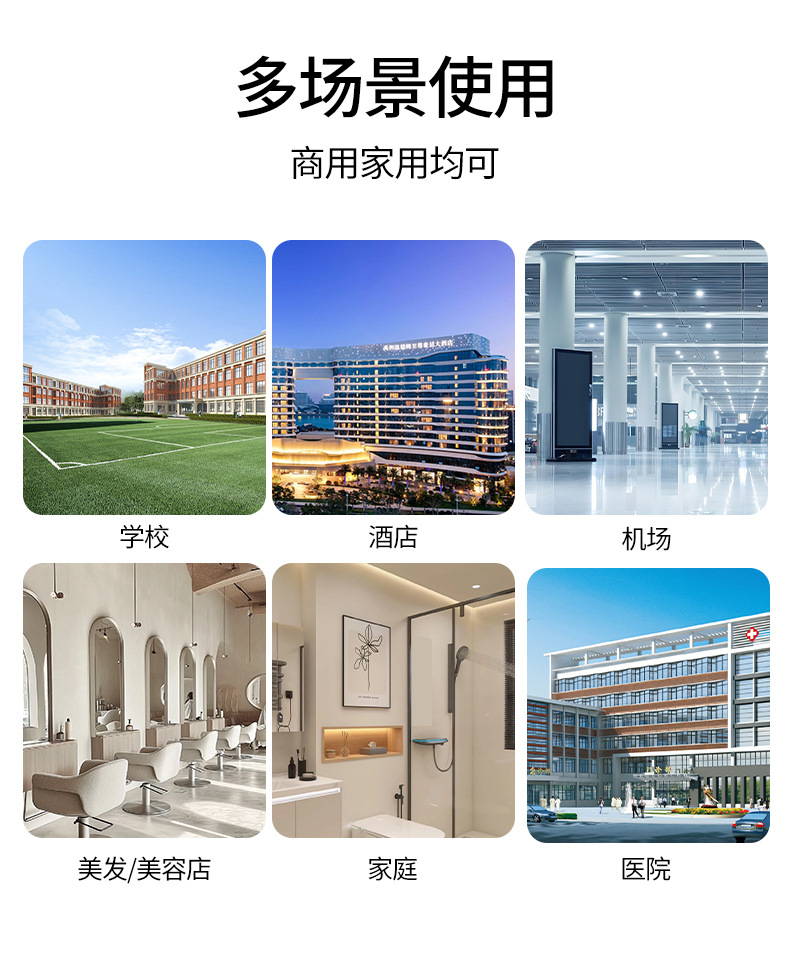 酒店浴室手动皂液器壁挂式免打孔洗发水沐浴露大容量按压皂液器详情17