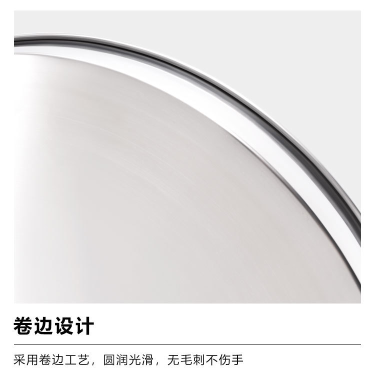 酒店专用盘不锈钢圆形高级感家用餐具加厚批发厂家托盘盘子plate详情6