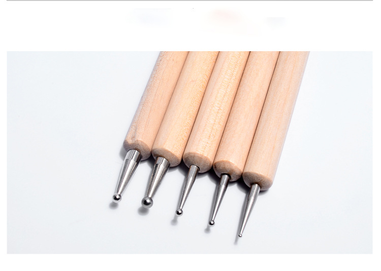 美甲专用双头点花笔点钻笔指甲光疗美甲波点笔点珠笔美甲工具套装详情5