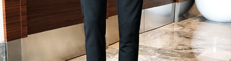 Primavera/otoño pantalones de pie slim para hombres versión coreana traje de moda pantalones premium para plankton pantalones casuales para hombres pic 34
