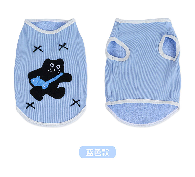 Pet summer clothing, dog vests, Japanese and Korean spring and summer breathable, elastic, soft and thin cat clothing, cute vests pic 10
