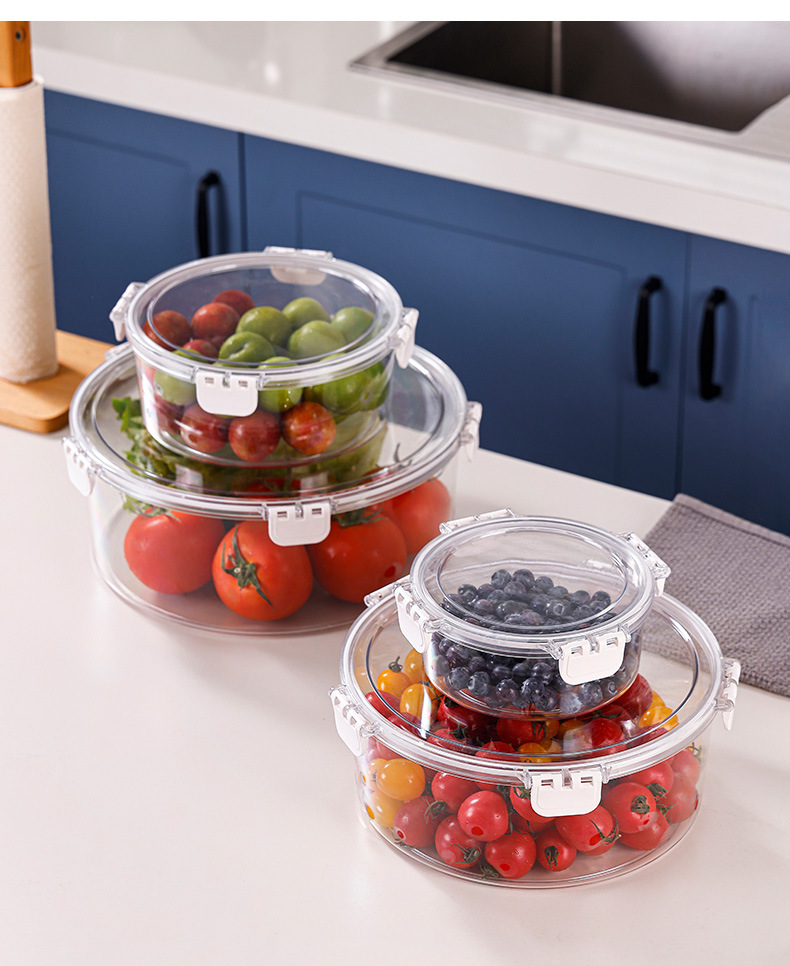 PET保鲜盒冰箱食品级水果蔬菜密封不漏冷冻收纳盒一件起批密封盒详情13