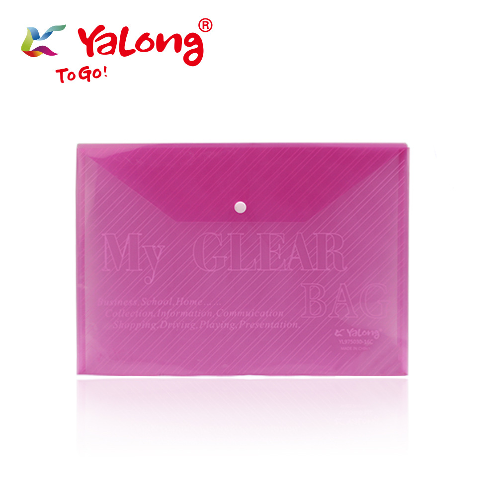 Cross-border customizable LOGO file bag, A4 office filing file bag, waterproof transparent PVC material pic 5