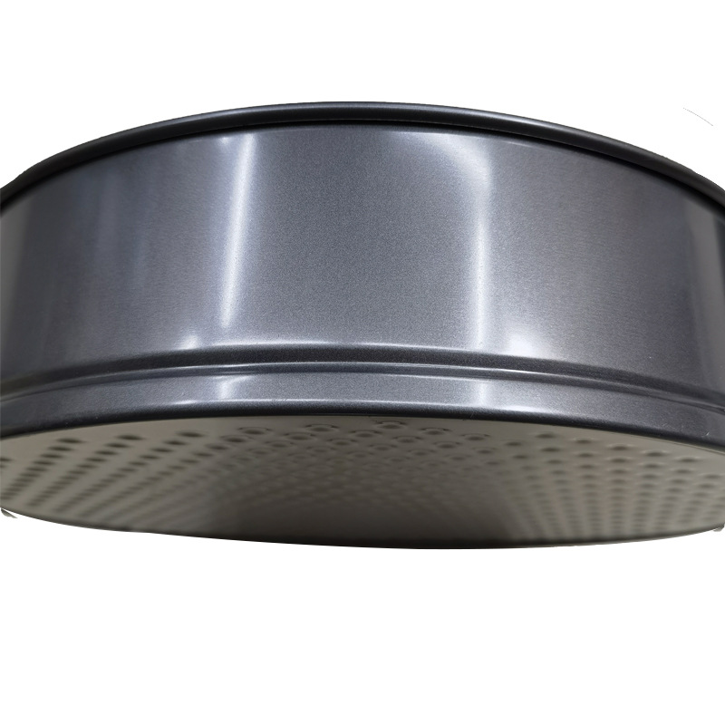 锁扣不粘蛋糕模具慕斯卡扣碳钢盘烘焙工具圆形带扣活底模方心圆详情5