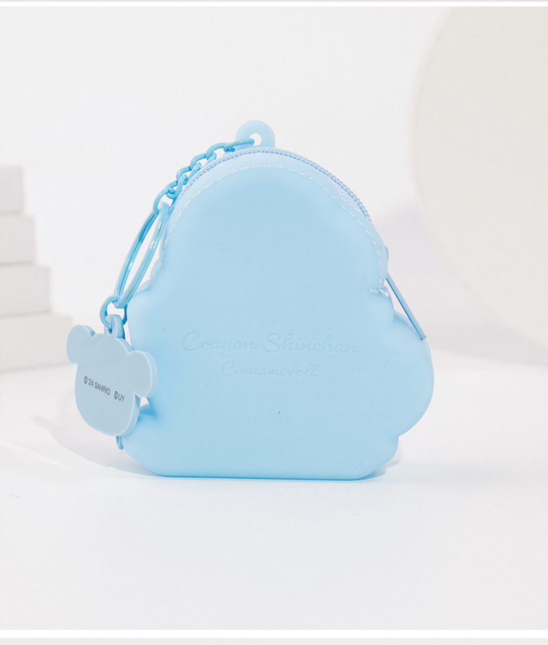 Japanese-style anime Crayon Shin-chan silicone mini coin purse earphone storage bag, creative versatile accessory, in stock portable coin bag pic 10