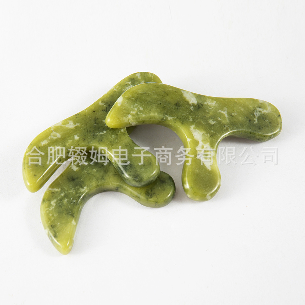 源头工厂岫岩玉多功能玉石滚轮美容器脸部眼部刮痧三叉足底按摩工具详情22