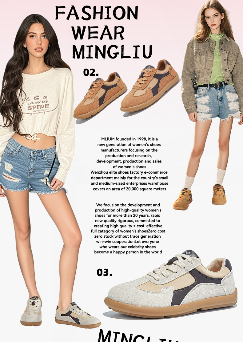 真皮复古小白鞋女2025秋季新款平底歪头运动鞋休闲女鞋百搭鞋子女详情15