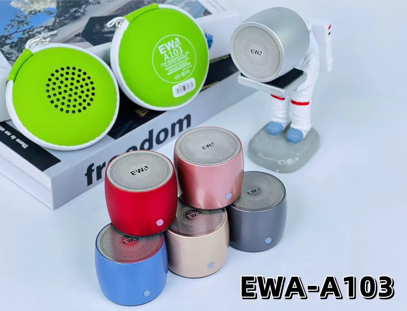 The newly upgraded Type-C interface EWA-A103 mini Bluetooth outdoor portable super low-frequency metal Bluetooth speaker pic 25