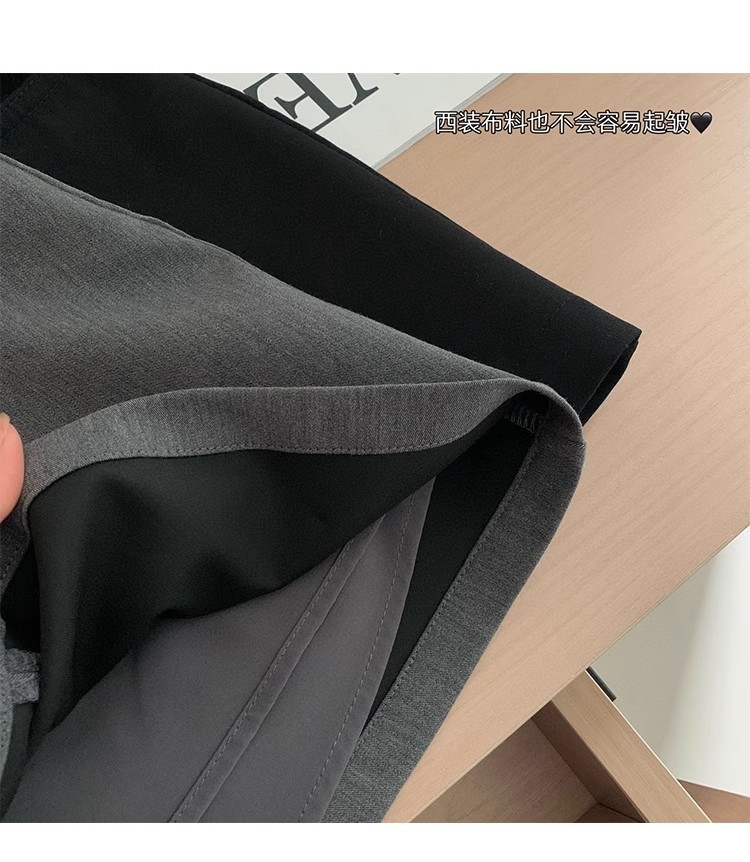 黑色气质西装半身裙女高腰显瘦夏季新款辣妹a字裙防走光休闲短裙详情8