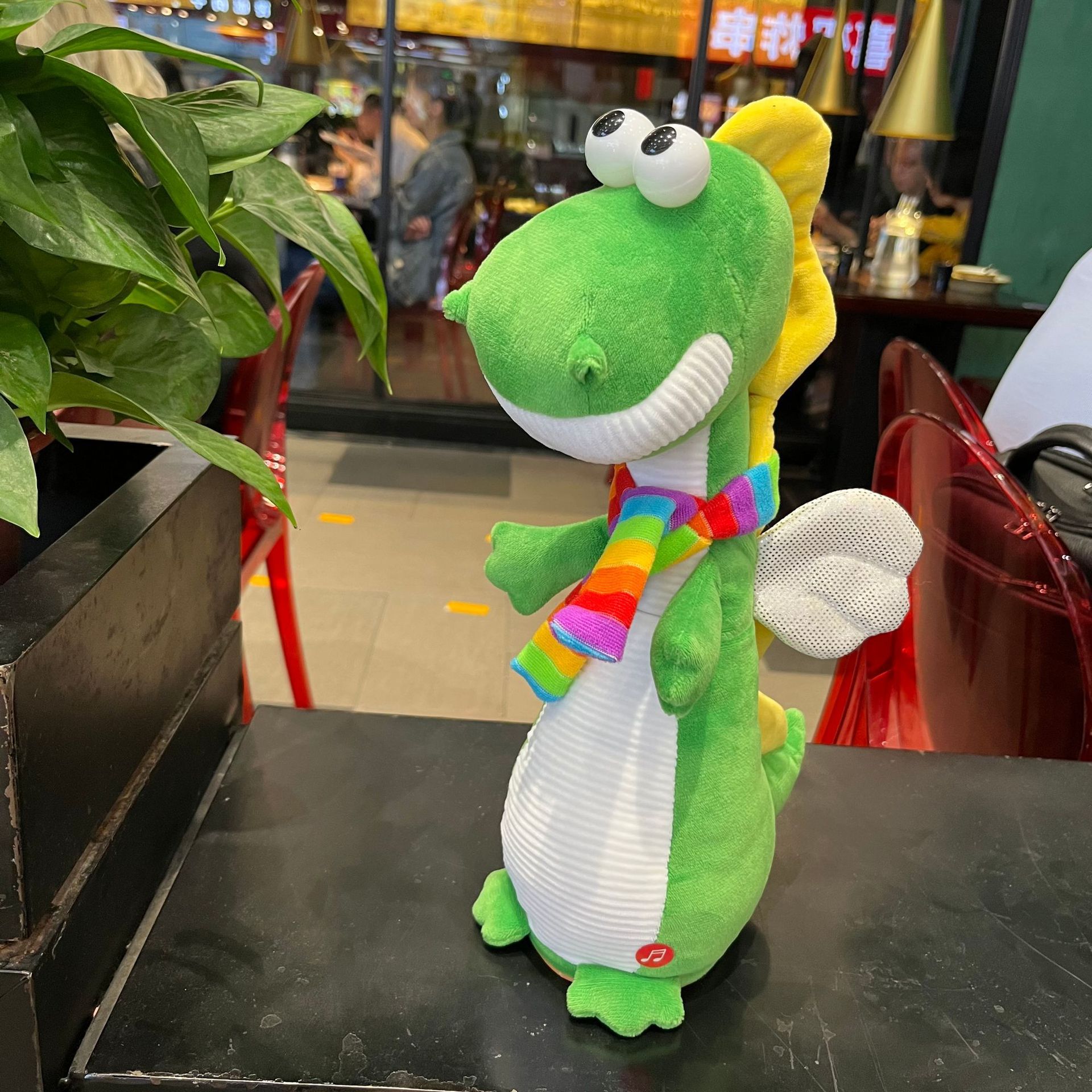 2025年新款唱歌跳舞扭扭电动毛绒玩具卡通恐龙电动玩具录音学说话详情3