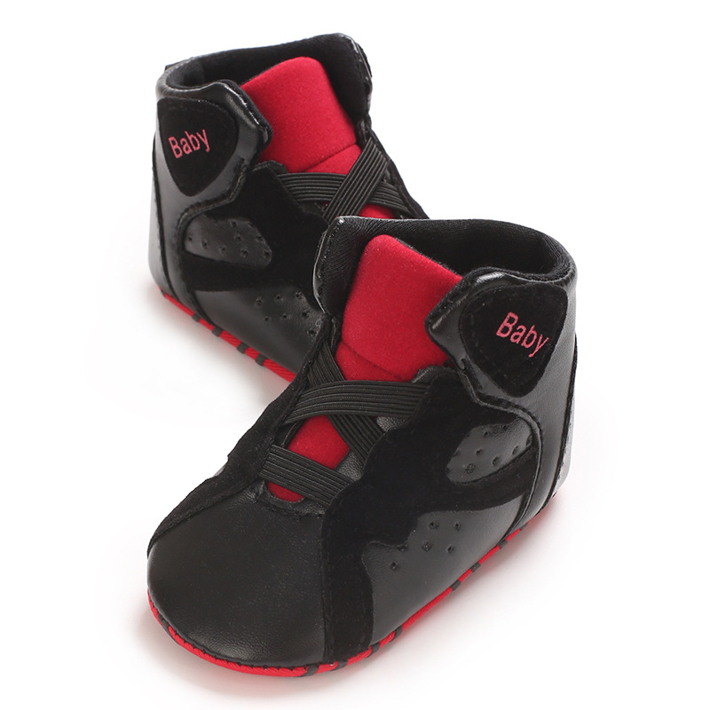 高帮婴儿鞋春秋0-1岁宝宝PU软底婴幼儿运动鞋详情14