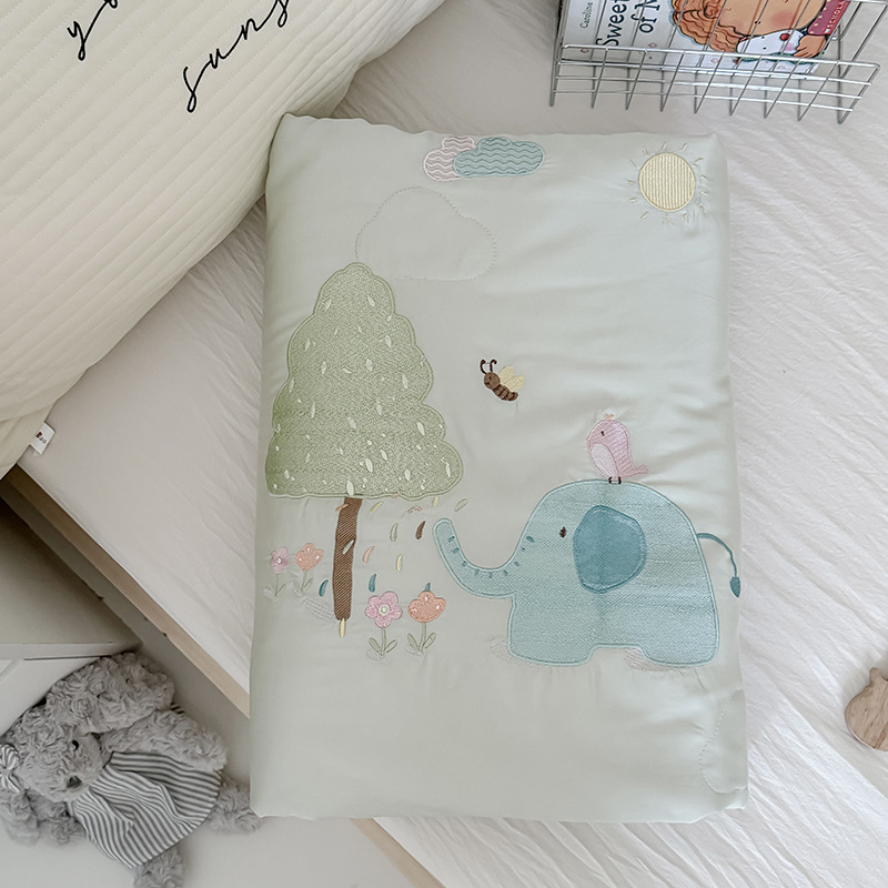 A类亲子款60支兰精天丝儿童夏被婴幼儿空调夏凉被午睡学生薄被子详情44