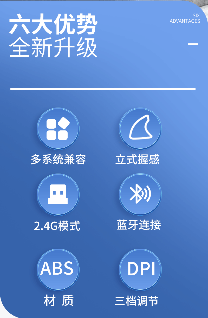 Wholesale of fifth-generation vertical mouse, ergonomic upright Bluetooth mouse, computer charging wireless mouse pic 4