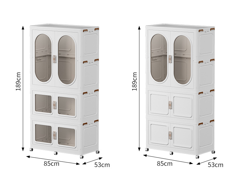 Combination wardrobe, large-sized adult wardrobe, multi-functional folding cabinet without installation, clothes and quilts organization and storage cabinet pic 17